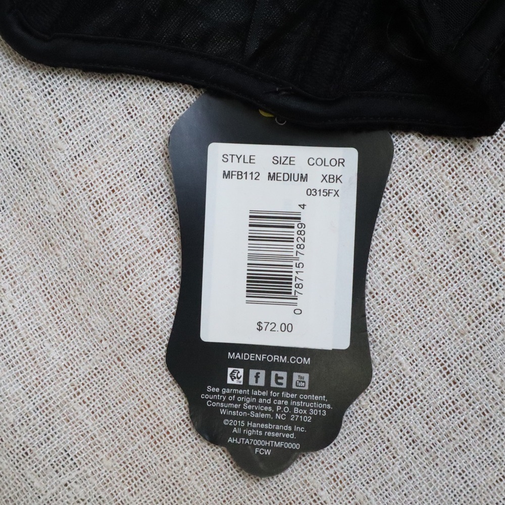 Maidenform Lace Mesh Black Corset NWT - Picture 12 of 14